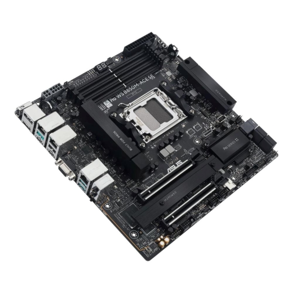 ASUS MB Sc AM5 Pro WS B850M-ACE SE, AMD B850, 4xDDR5, 1xHDMI, 1xDP, 1xVGA, mATX