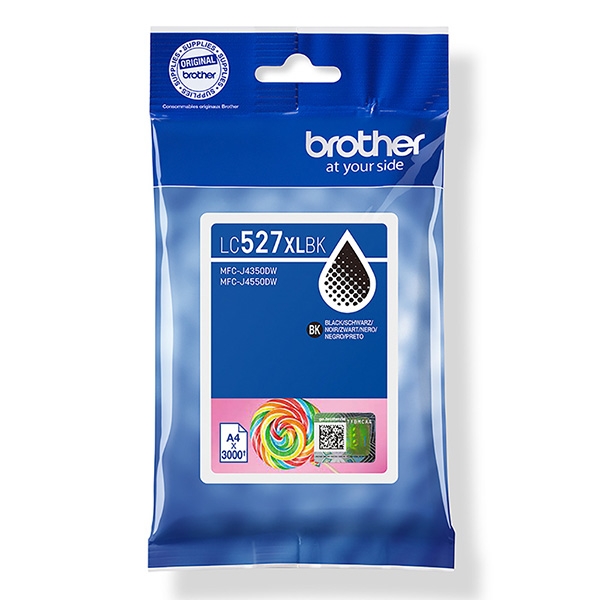 Brother LC527XLBK - Vysoká výtežnost - cerná - originální - polštárový balícek - inkoustová cartridge - pro Brother MFC-J4350DW, MFC-J4550DW