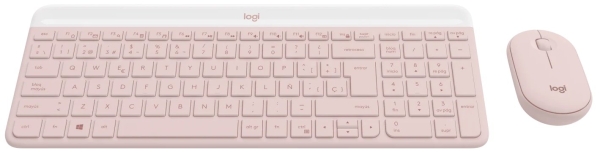 Logitech Slim Wireless Keyboard and Mouse Combo MK470 - ROSE - US INT'L - INTNL