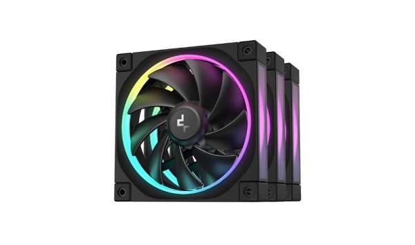 DEEPCOOL Ventilátor FD12 3v1, 3x120mm, ARGB, černá