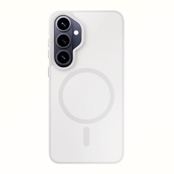 3mk ochranný kryt Smoke MagCase White pro Samsung Galaxy S26