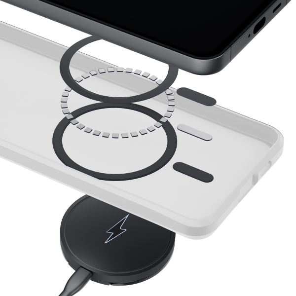 3mk ochranný kryt Smoke MagCase White pro Samsung Galaxy S26