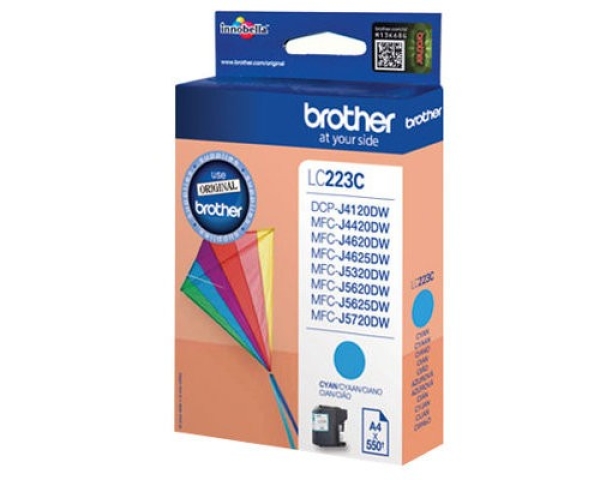 Náplň BROTHER LC 223C azurová (600 stran)