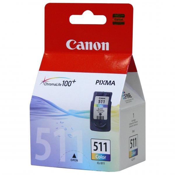 Náplň CANON CL-511, 2972B001, barevná (244 stran / 9 ml)