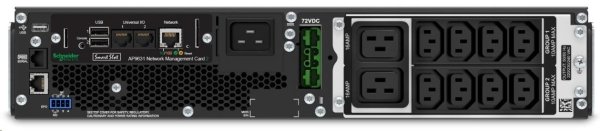 APC Smart-UPS SRT 2200VA RM 230V, On-Line, 2U, Rack Mount (1980W) Network Card