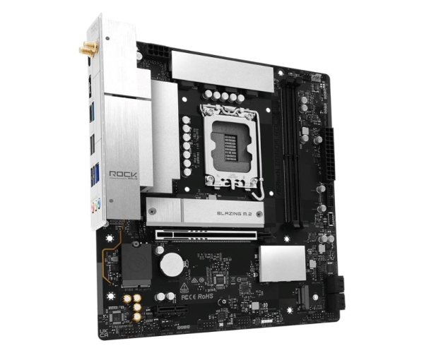 ASRock MB Sc LGA1851 B860M ROCK WIFI, Intel B860, 2xDDR5, 1xHDMI, 1x DP, WiFi,  mATX