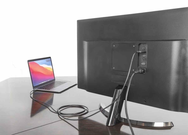 Manhattan kabel USB-C na HDMI, USB-C Male na HDMI Male, 2m, černá