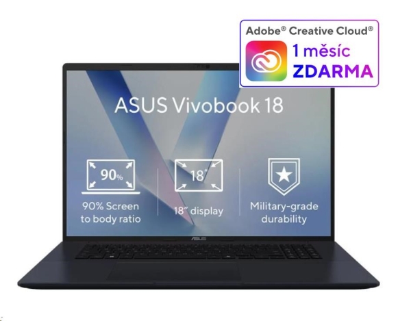 ASUS NTB Vivobook 18 (M1807GA-S8004W), Ryzen AI 7 445, 18" 1920 x 1200, 32GB, 1TB SSD, Radeon, W11 Home, Blue
