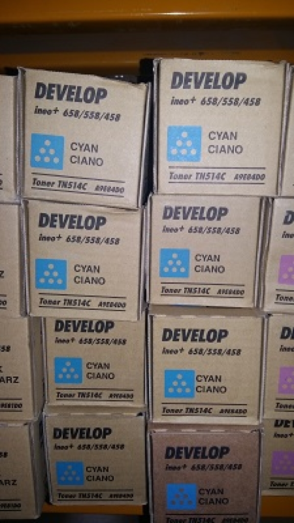 Toner Develop TN514C A9E84D0 azurový