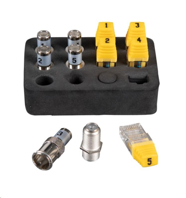 KLEIN TOOLS - VDV Scout® Pro 3 Tester Kit - 5x RJ45, 5x F-konektor