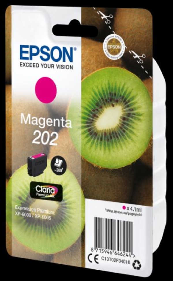 Náplň Epson 202, C13T02F34010 purpurová blistr 
