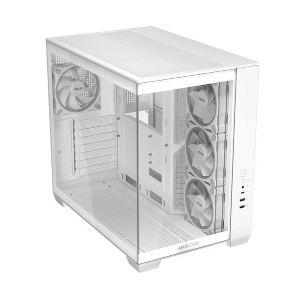 ASUS A32 PLUS WHITE ARGB TG skrinka ATX biela 4x ARGB fan