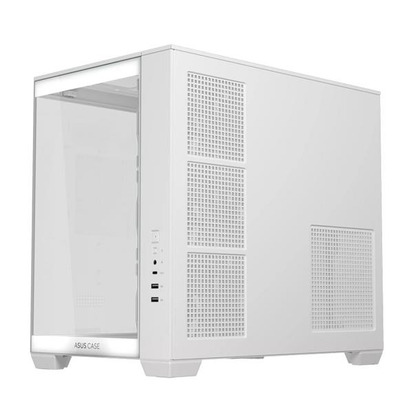 ASUS A32 PLUS WHITE ARGB TG skrinka ATX biela 4x ARGB fan
