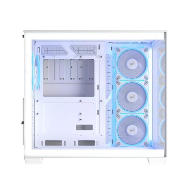 ASUS A32 PLUS WHITE ARGB TG skrinka ATX biela 4x ARGB fan