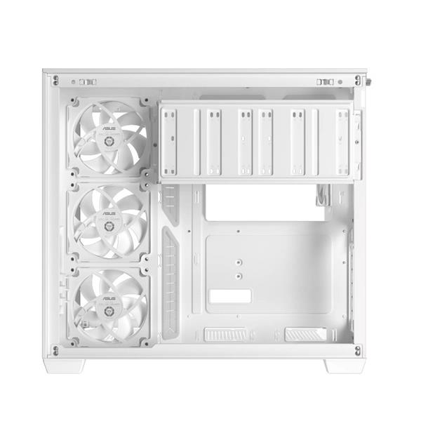 ASUS A32 PLUS WHITE ARGB TG skrinka ATX biela 4x ARGB fan