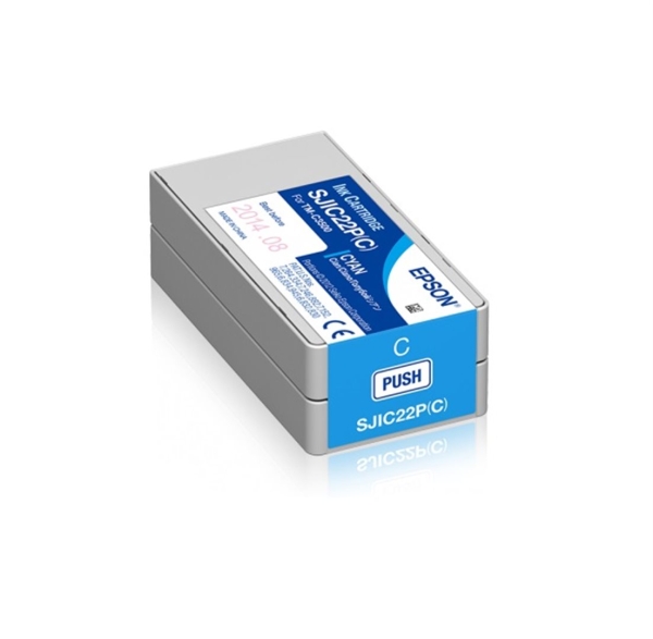 Náplň Epson SJIC22P(C), C33S020602 azurová