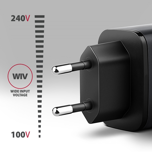 AXAGON ACU-PQ67, GaN nabíječka do sítě 67W, výstup USB-A + USB-C, PD3.0/PPS/QC4+/SFC2.0/Apple