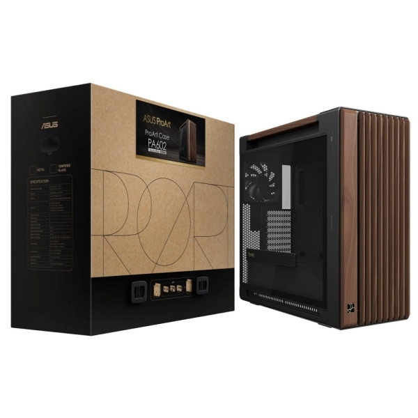 Skříň ASUS ProArt PA602 Walnut Wood TG PWM Modern Black