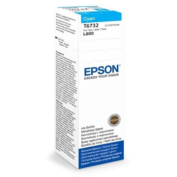 Náplň Epson C13T67324A azurová