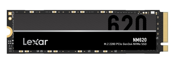 LEXAR NM620 SSD NVMe M.2 2TB PCIe (čtení max. 3500MB/s, zápis max. 3000MB/s)