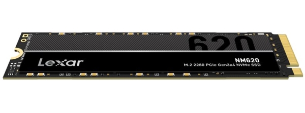 LEXAR NM620 SSD NVMe M.2 2TB PCIe (čtení max. 3500MB/s, zápis max. 3000MB/s)