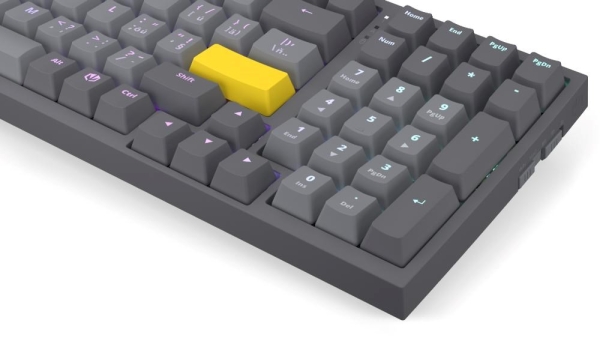 Endorfy herní klávesnice Celeris 1800, bezdrátová, yellow switch, mechanická, CZ layout, RGB