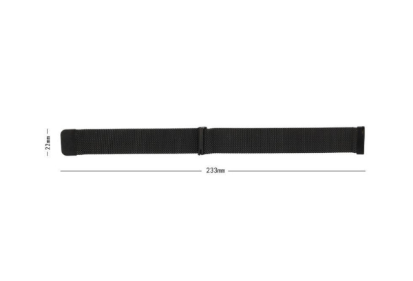 RhinoTech univerzální řemínek milánský tah Quick Release 22mm stříbrný