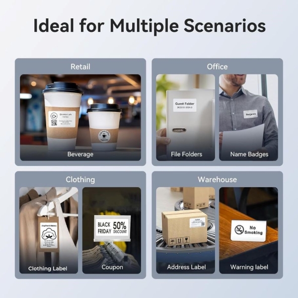 Niimbot Tiskárna štítků K3 Smart, modrá + role štítků 230 ks