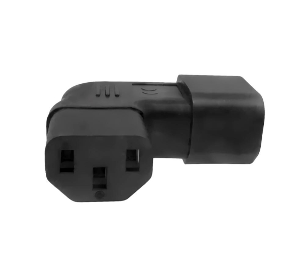 Adaptér úhlový na stranu IEC C13 na IEC C14 napětí 230V, 10A