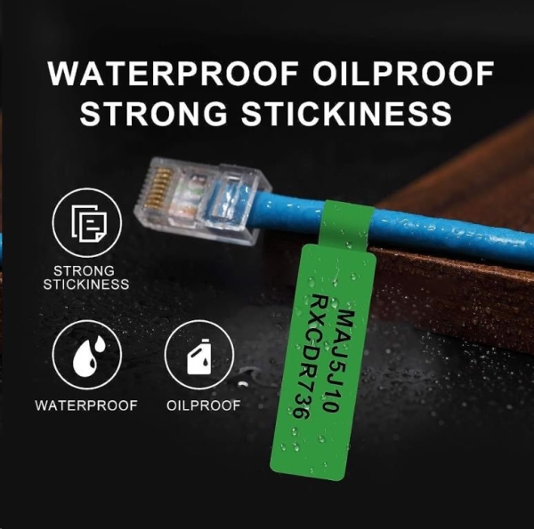 Niimbot štítky na kabely RXL 12,5x109mm 65ks Green pro D11 a D110