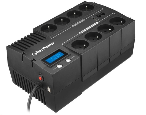 CyberPower BRICs Series II SOHO LCD UPS 700VA/420W, české zásuvky - Poškozený obal - BAZAR