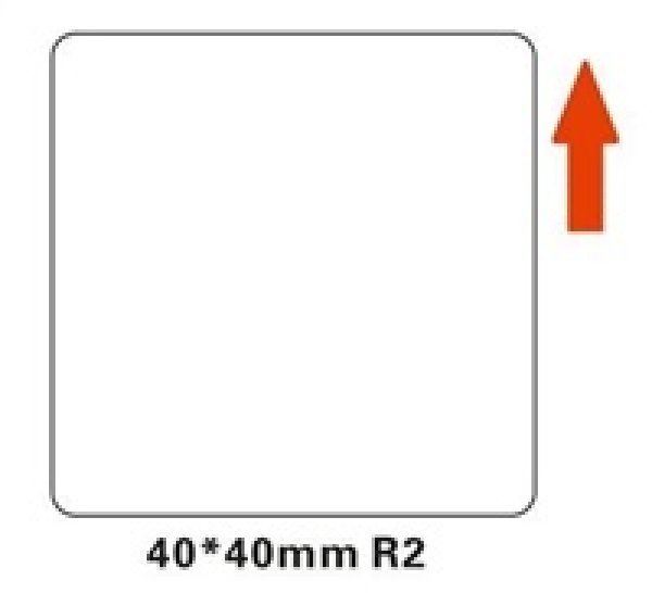 Niimbot štítky R 40x40mm 180ks White pro B21