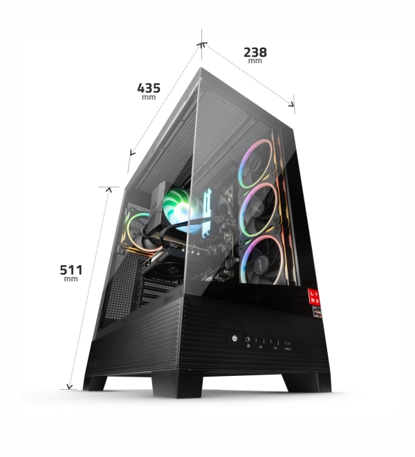 LYNX Challenger Ryzen 7 7800X3D 32GB 2TB SSD NVMe RX 9070XT 16G W11 Home