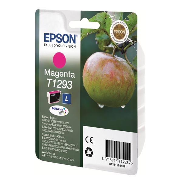 Náplň Epson C13T12934012, T1293 purpurová (7 ml)