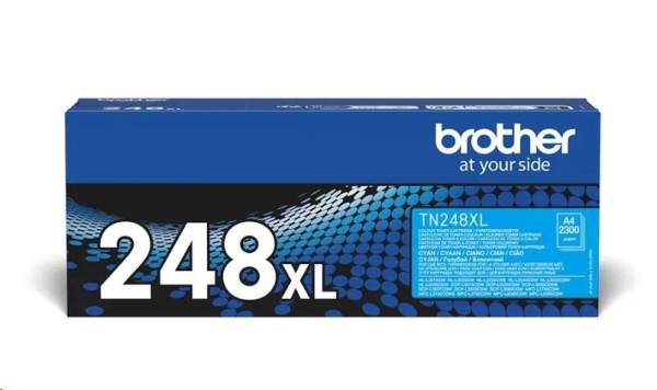 Brother - TN248XLC, cyan toner (až 2 300 stran)