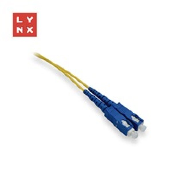 LYNX duplexní patch kabel SM, OS2, SC/SC, 9/125µm, 15m