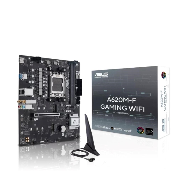MB ASUS A620M-F Gaming WIFI /AM5/2xDDR5/M.2/W6+BT5.3/HDMI/mATX