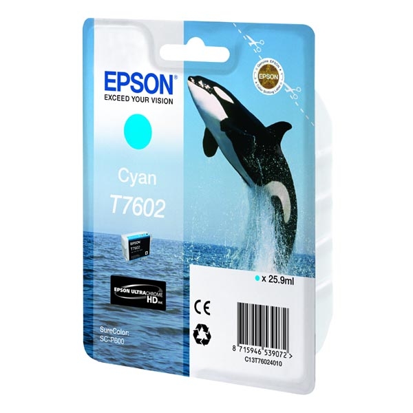 Náplň Epson C13T76024010 azurová blistr