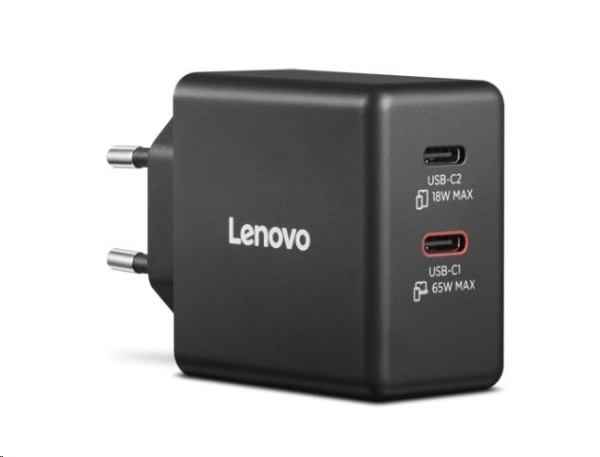 LENOVO Dual USB-C 65W GaN Charger