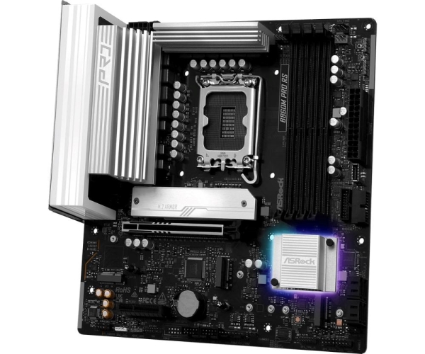 ASRock MB Sc LGA1851 B860M Pro RS, Intel B860, 4xDDR5, 1xDP, 1xHDMI, mATX