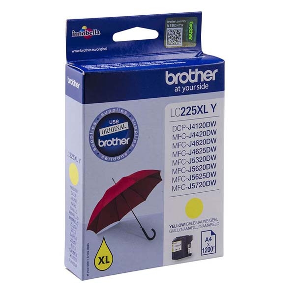 Náplň Brother LC-225XLY žlutá