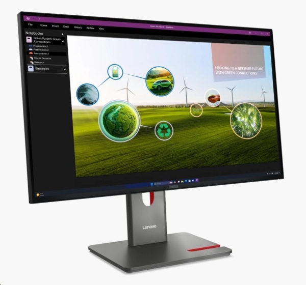 LENOVO LCD ThinkVision P27q-40- 27",IPS,mat,16:9,2560x1440,178/178,4/6ms,350cd/m2,1500:1,CAM,DP,HDMI,PIVOT,VESA,3Y