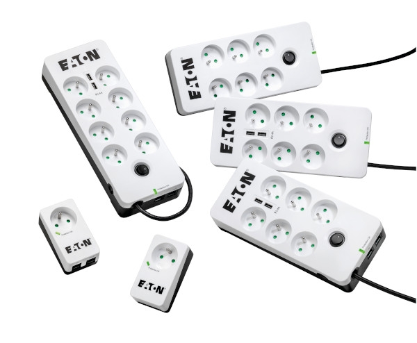 Eaton Protection Box 6 Tel@ USB FR, přepěťová ochrana, 6 zásuvek, 2x USB nabíječka, 1m