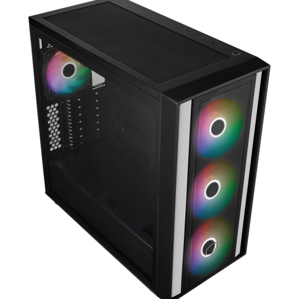 Cooler Master case MasterBox 600, bez zdroje, 3x 140mm ARGB Fan, 1x 120mm ARGB Fan, černá