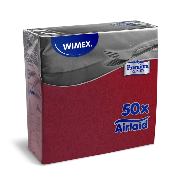 UBROUSKY PREMIUM 40x40, bordó, 50 KS