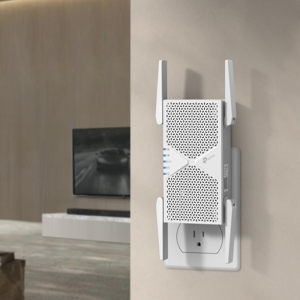 TP-Link RE405BE EasyMesh WiFi7 Extender/Repeater (BE6500,2,4GHz/5GHz,1x2,5GbELAN)