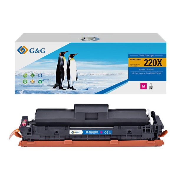 G&G kompatibilní toner W2203X, NT-PH2203XM-B-V2-S1, magenta, 5500str., high capacity, DOPRODEJ