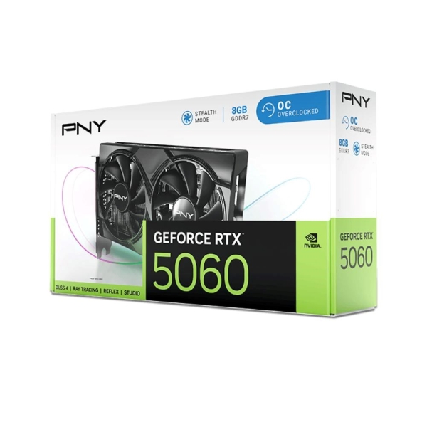 PNY VGA Nvidia GeForce RTX 5060 8GB Dual Fan, RTX 5060, 8GB GDDR7, 3xDP, 1xHDMI