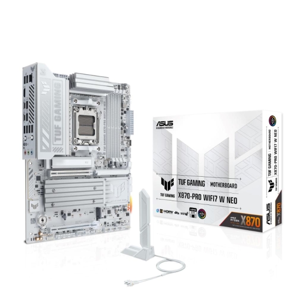 MB ASUS TUF GAMING X870-PRO WIFI7 W NEO /AM5/4xDDR5/WF7+BT5.4/HDMI/USB4/ATX/White
