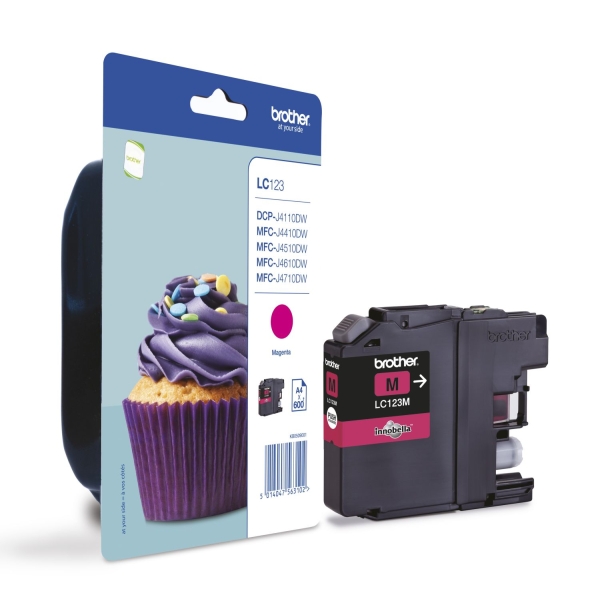 Náplň Brother LC-123M purpurová